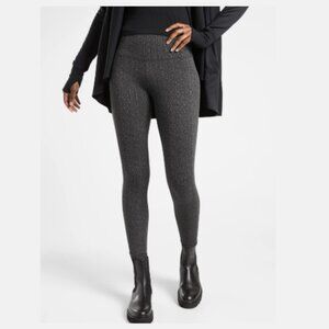 ATHLETA Delancey Textured Tights Leggings 26" 7/8 Pull-On Nightfall Women's 2X